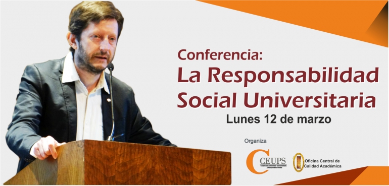 Destacado especialista dicta conferencia sobre responsabilidad social universitaria