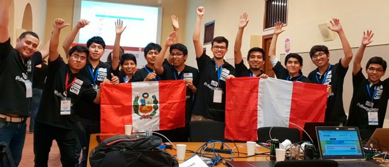 Villarrealinos ganan 2do. lugar para el Perú en torneo iberoamericano de ciberseguridad en Colombia