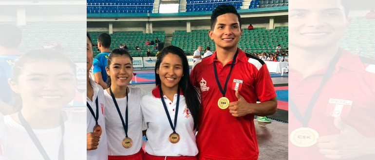 Karatecas villarrealinos obtienen medallas para el Perú en sudamericano de Ecuador